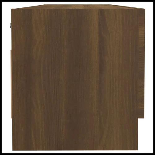 vidaXL Wardrobe Brown Oak 100x32.5x35 cm Engineered Wood by vidaXL
