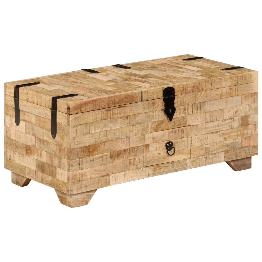 vidaXL Mango Wood Coffee Table 80x40x35 cm by vidaXL