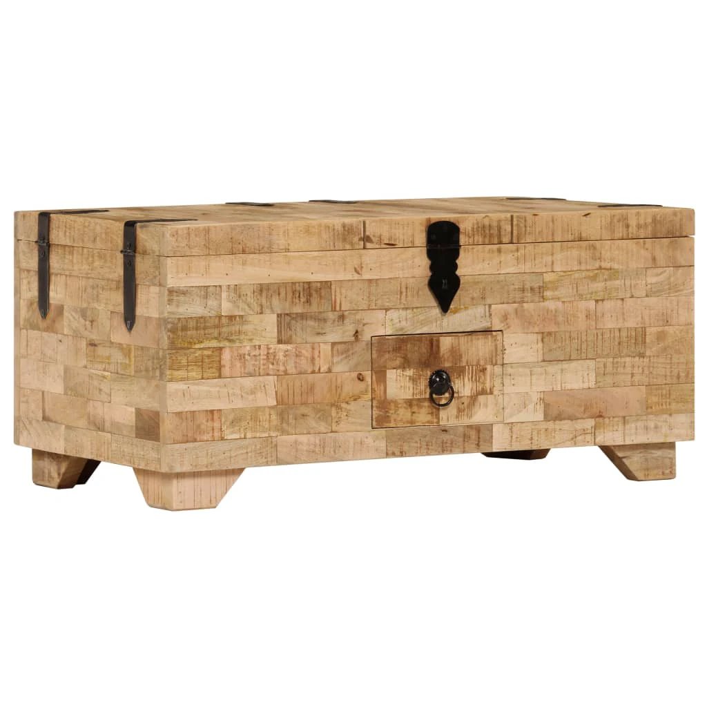 vidaXL Mango Wood Coffee Table 80x40x35 cm by vidaXL