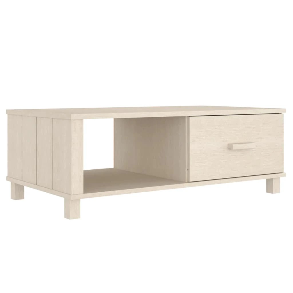 vidaXL VidaXL Coffee Table 100x55x35 Solid Pine Drawer - Coffee Table
