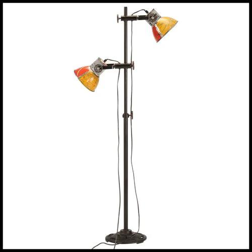 vidaXL vidaXL Floor Lamp 2 Lampshades Unique Hand-Painted Design - Lamp