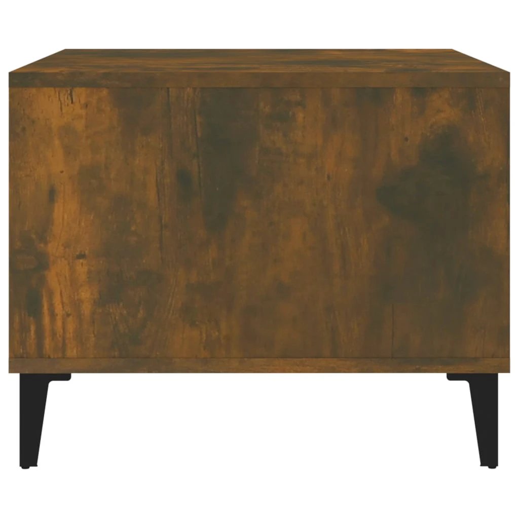 vidaXL VidaXL Coffee Table 60x50x40 Cm Smoked Oak Finish Engineered Wood For Modern Living Rooms - Coffee Table