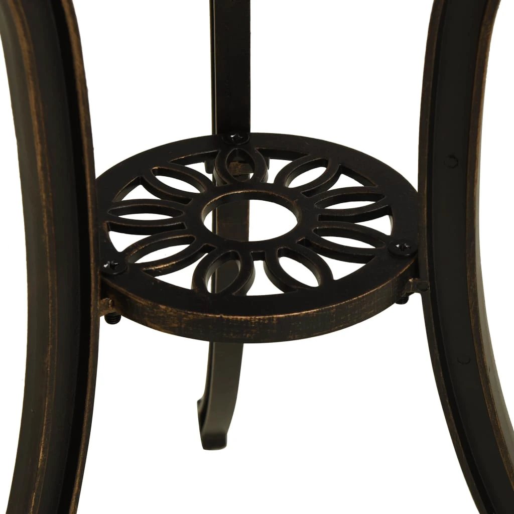 vidaXL vidaXL Garden Table Bronze 62x62x65 cm Cast Aluminium - Garden Table