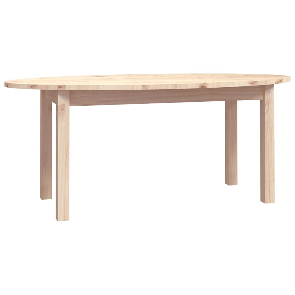 vidaXL vidaXL Coffee Table 110x55x45 cm Solid Pine Wood Rustic Finish For Living Room Decor - Coffee Table