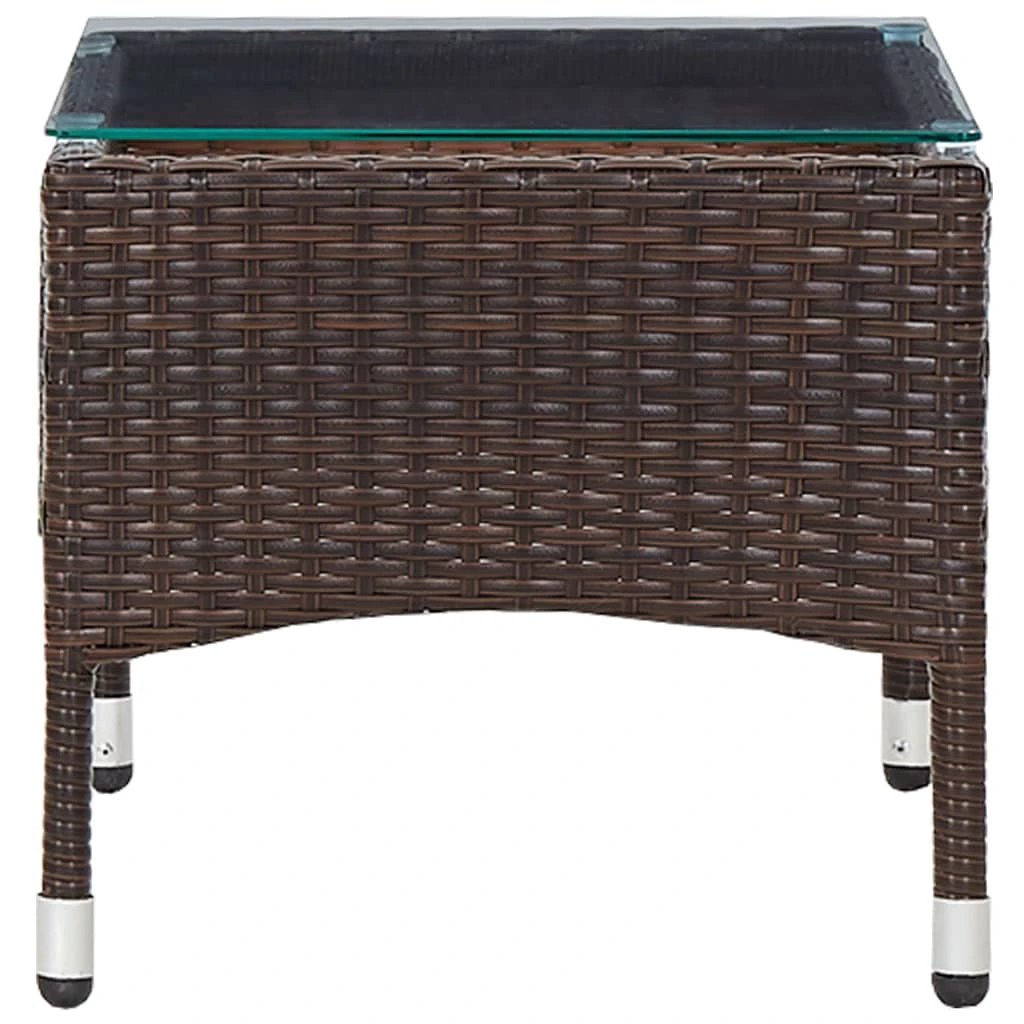 VidaXL Coffee Table 60x40x36 PE Rattan Outdoor by vidaXL
