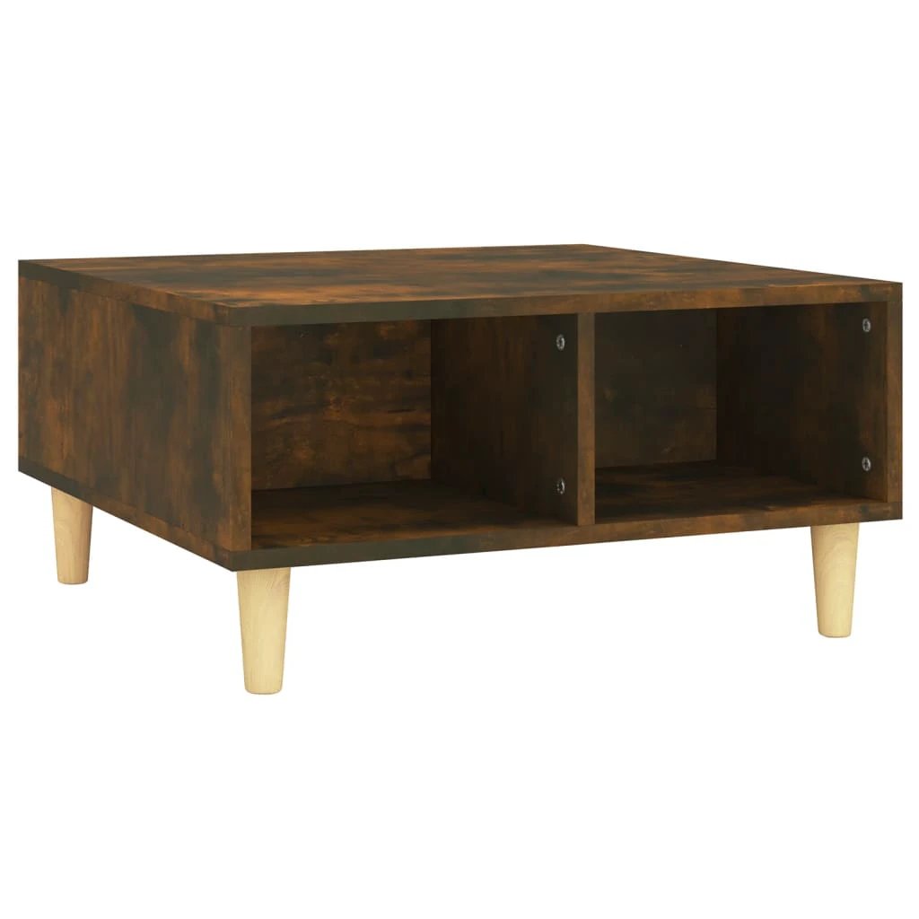 vidaXL VidaXL Coffee Table 60x60x30 cm Smoked Oak Living Room - Coffee Table