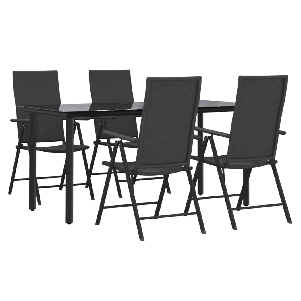VidaXL 5Pc Garden Dining Set PolyRattan Outdoor by vidaXL