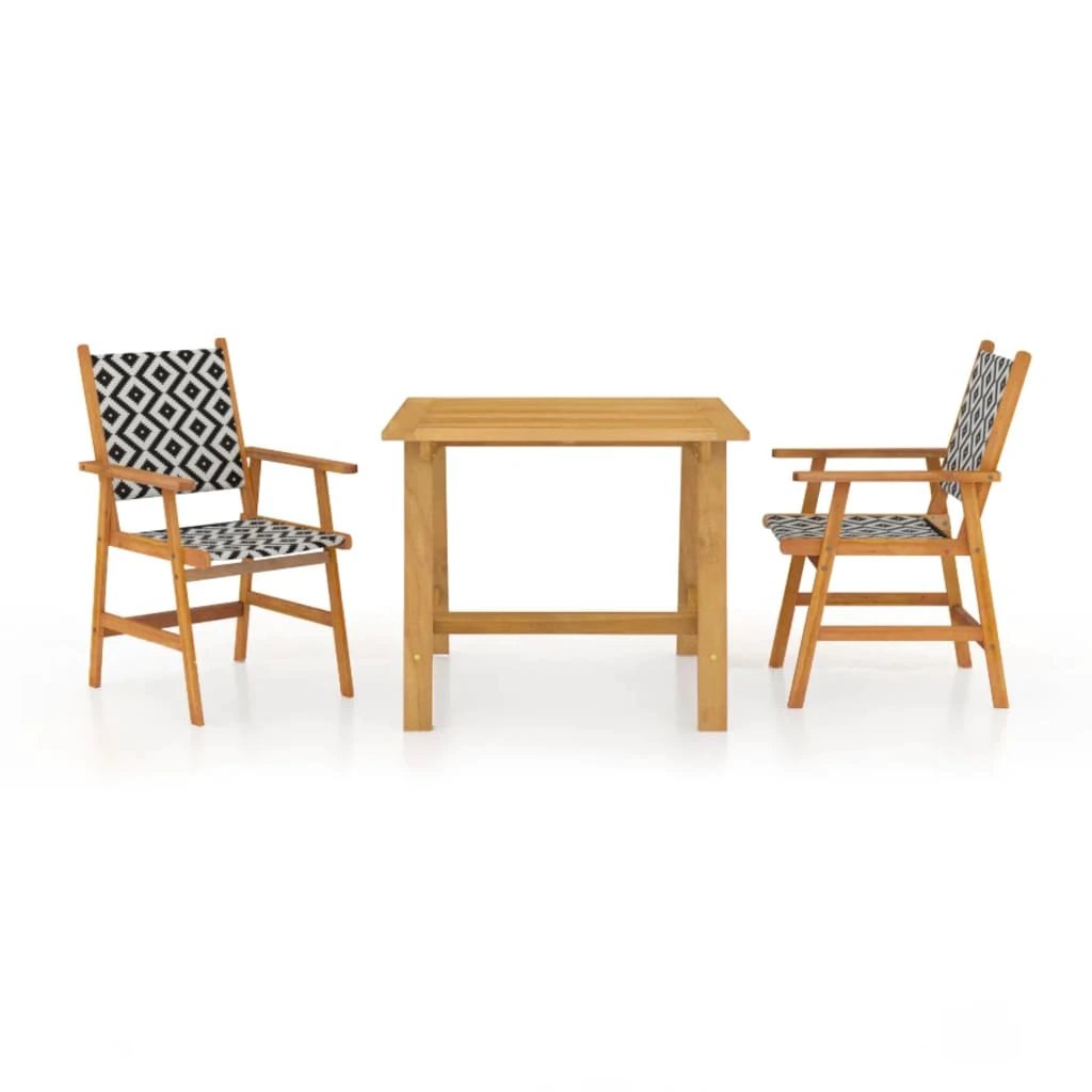 vidaXL VidaXL Garden Dining Set Acacia Wood Rattan - Garden Set
