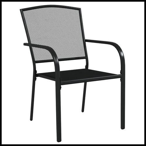 vidaXL 3 Piece Garden Dining Set Anthracite Steel with Durable Powder Coating for Outdoor Entertaining by vidaXL