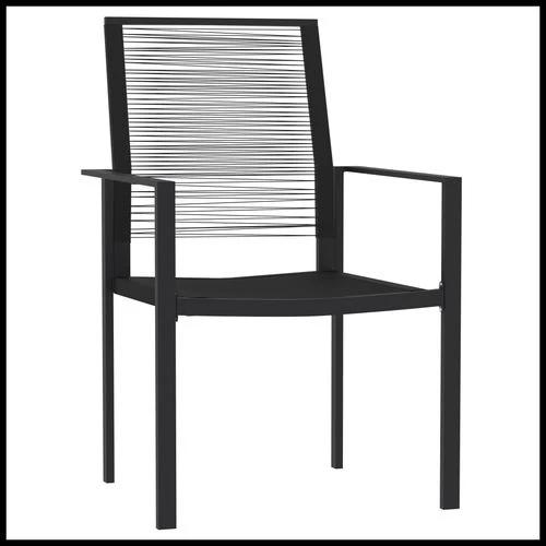 vidaXL 3 Piece Garden Dining Set Durable Powder-Coated Steel Frame with Easy-Clean Glass Top for Stylish Outdoor Gatherings by vidaXL