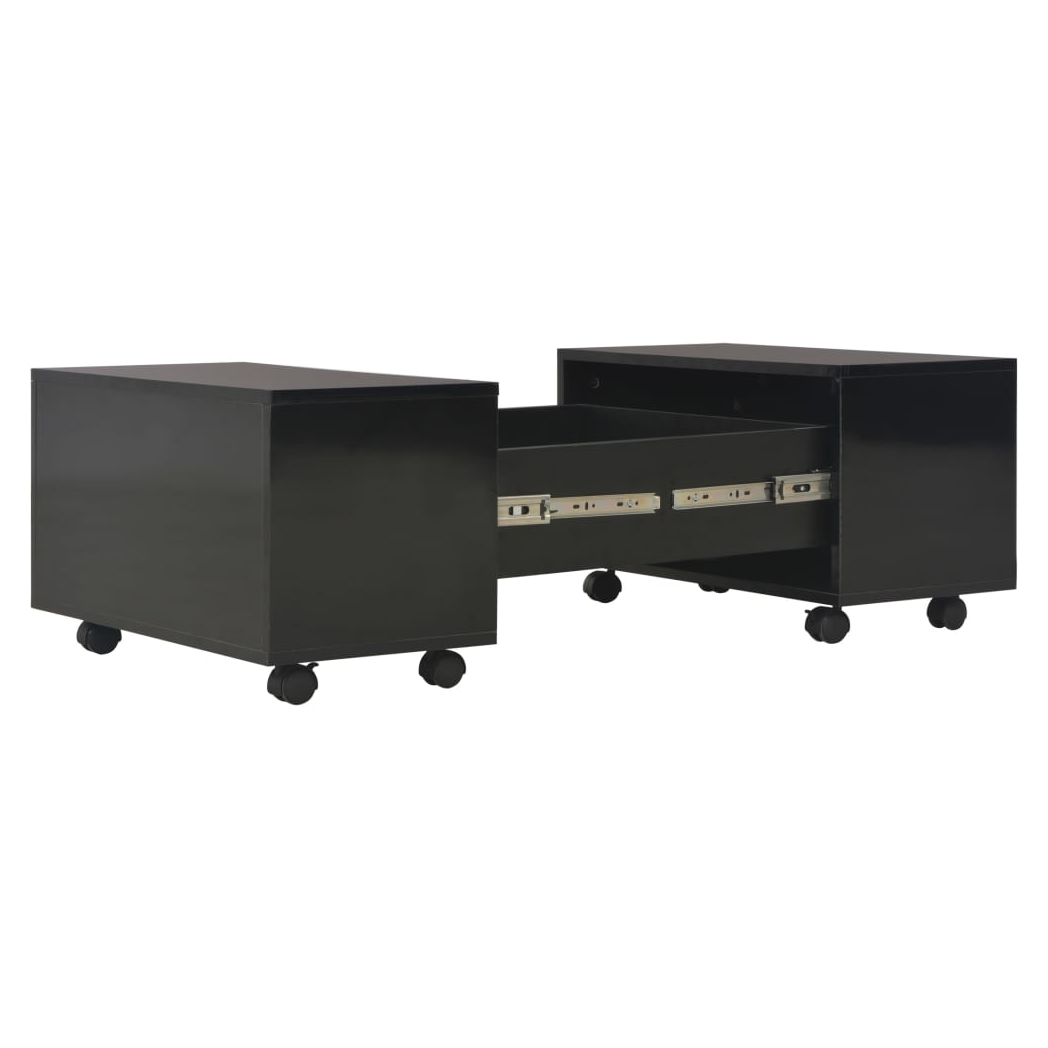 vidaXL Coffee Table 60x60x35 cm High Gloss Engineered Wood Surface for Living Room by vidaXL