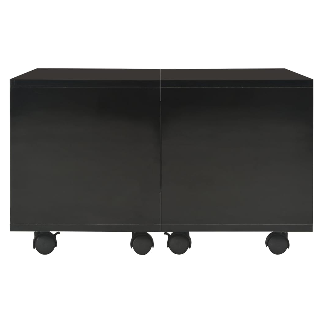vidaXL Coffee Table 60x60x35 cm High Gloss Engineered Wood Surface for Living Room by vidaXL