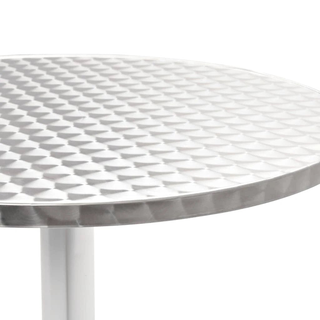 vidaXL Garden Table Silver 60x70 cm Aluminium by vidaXL