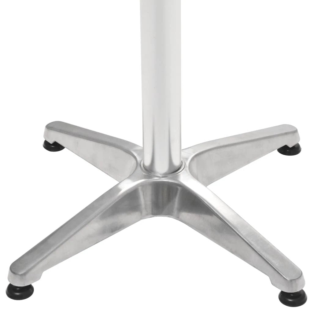 vidaXL Garden Table Silver 60x70 cm Aluminium by vidaXL
