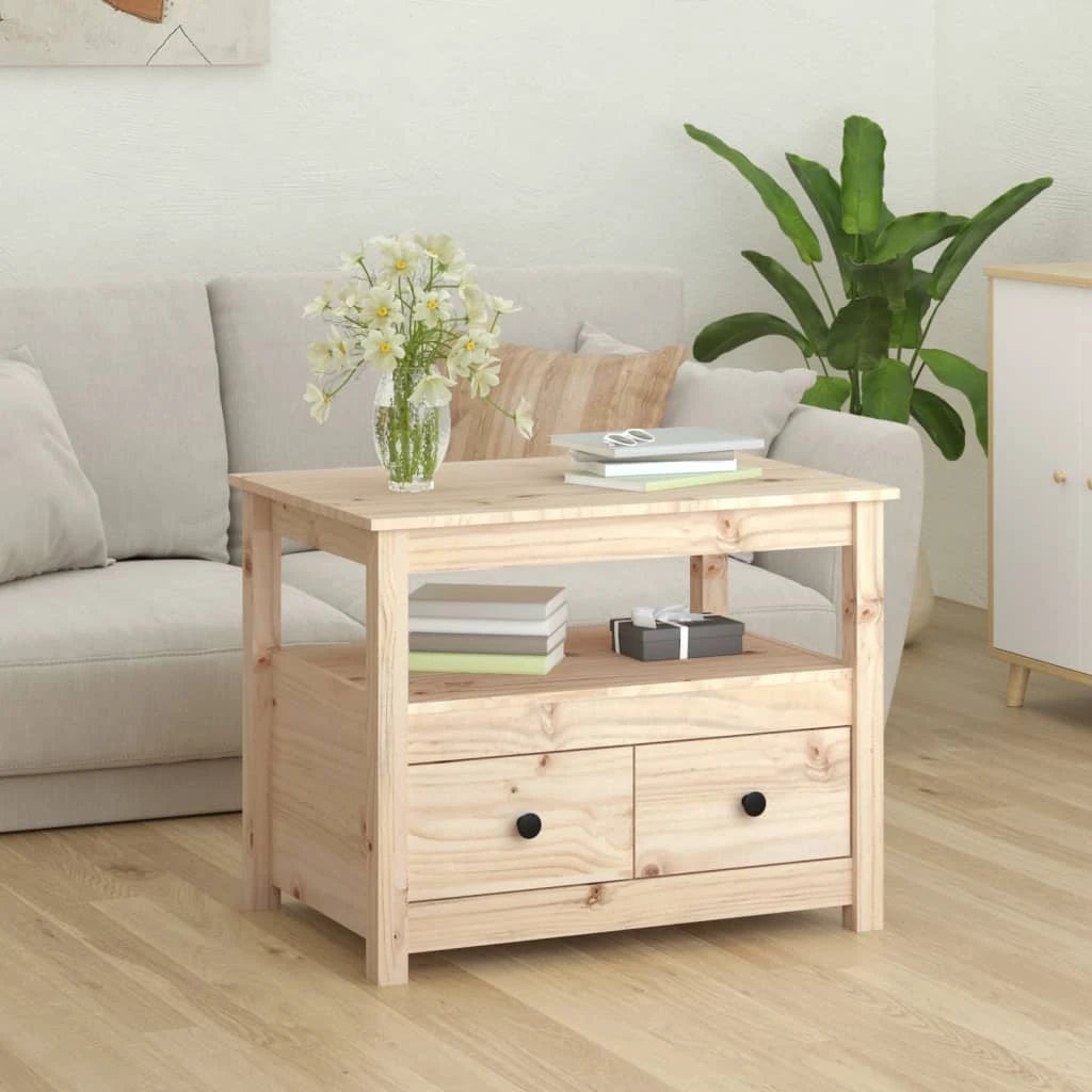 vidaXL VidaXL Coffee Table 71x49x55 cm Solid Pine Wood - Coffee Table