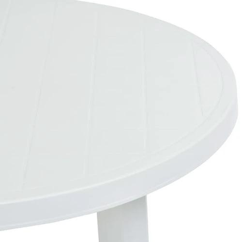 vidaXL Garden Table White 89 cm Plastic by vidaXL
