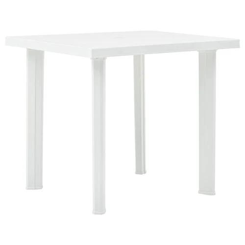 vidaXL Garden Table White 80x75x72 cm Plastic by vidaXL