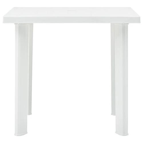 vidaXL Garden Table White 80x75x72 cm Plastic by vidaXL