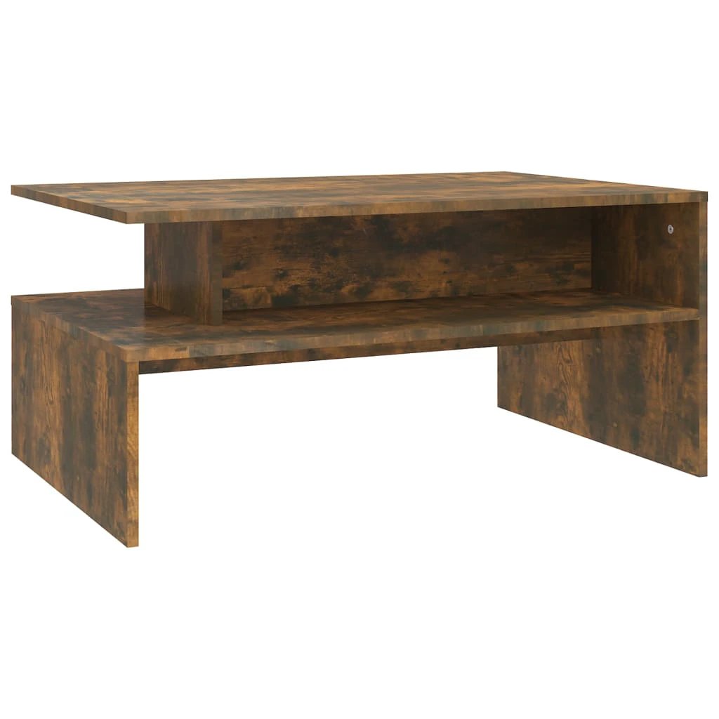 vidaXL Coffee Table 90x60x42.5 cm Smoked Oak Engineered Wood For Modern Living Room Decor by vidaXL