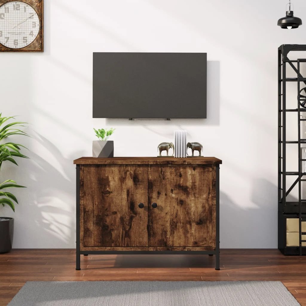 VidaXL TV Cabinet with Doors 102x35x45 cm Engineered Wood for Living Room Media Center by vidaXL