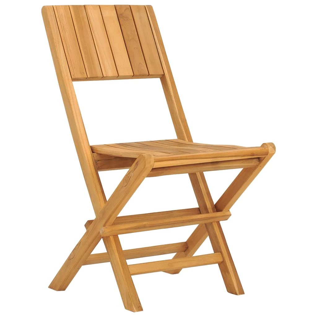 VidaXL Garden Dining Set 5 Piece Solid Teak Wood All Weather Outdoor Patio Al Fresco Ready by vidaXL