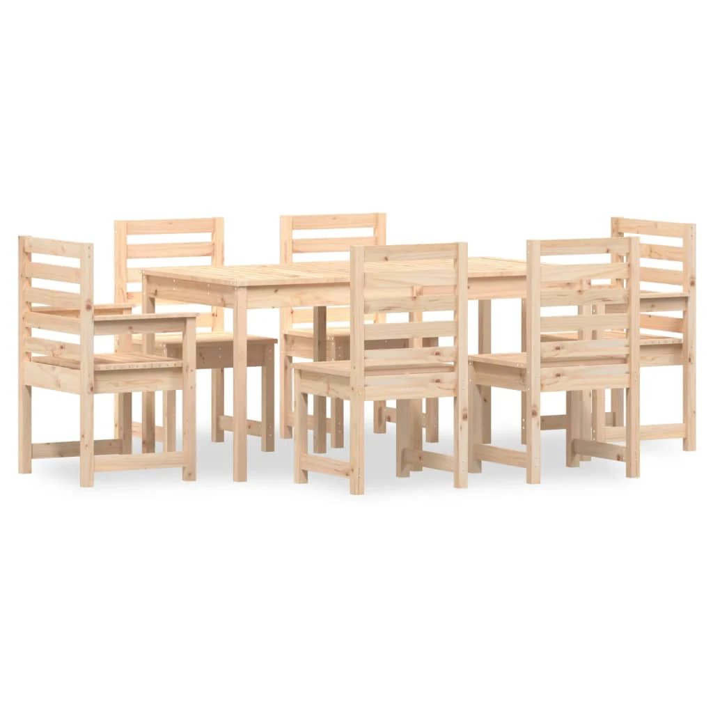 vidaXL VidaXL Garden Dining Set 7pc Solid Pine Outdoor - Garden Set