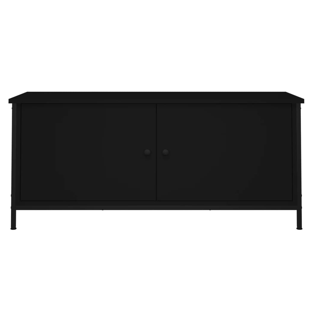 VidaXL TV Cabinet with Doors 102x35x45 cm Engineered Wood for Living Room Media Center by vidaXL
