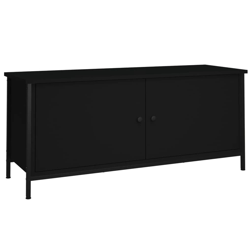 VidaXL TV Cabinet with Doors 102x35x45 cm Engineered Wood for Living Room Media Center by vidaXL