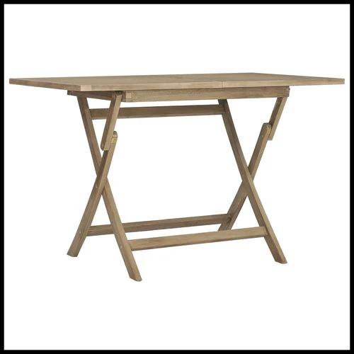 vidaXL vidaXL Folding Garden Table 120x70x75 cm Solid Teak Wood - Garden Table