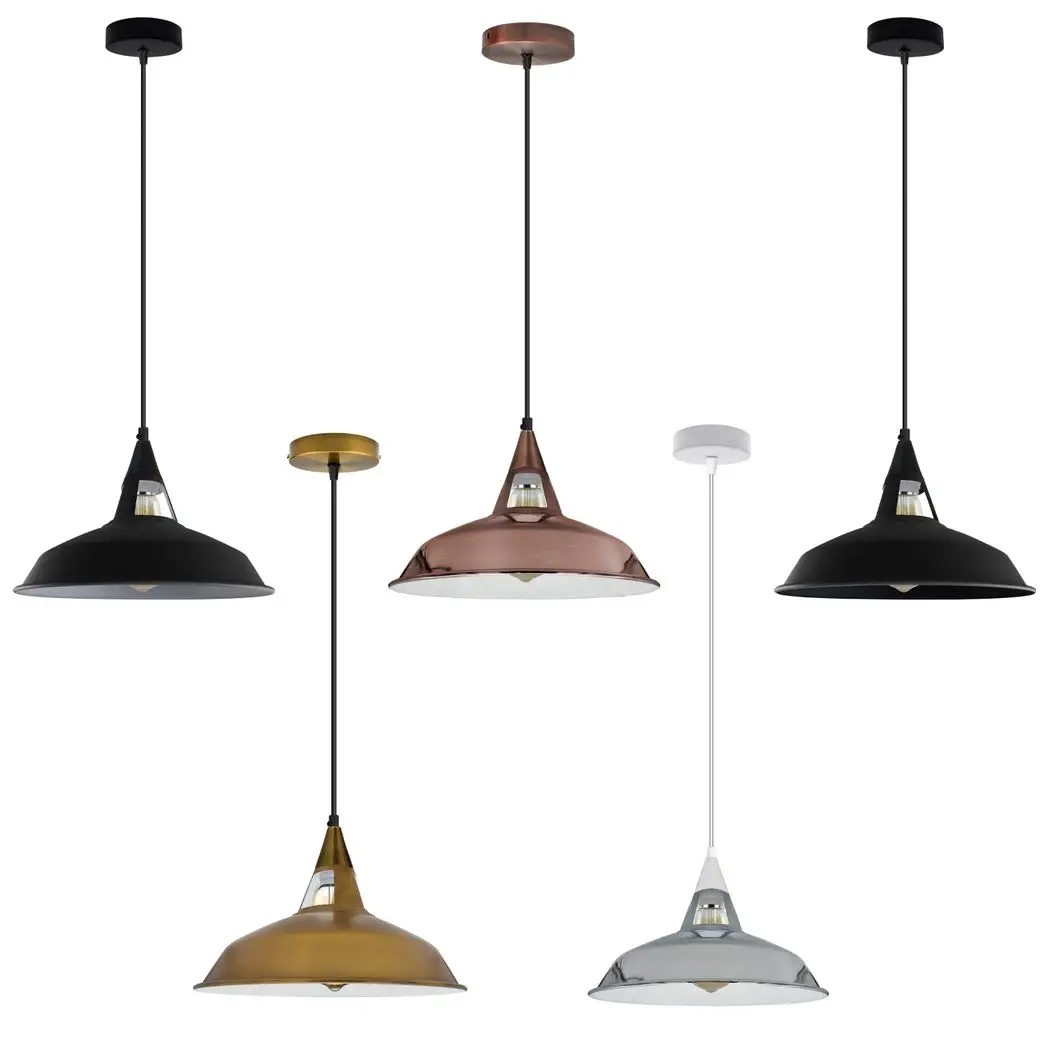 Un-branded Vintage Industrial Retro Metal Ceiling Lamp Shade Pendant Lights , UK E27 Holder - Pendant Lights