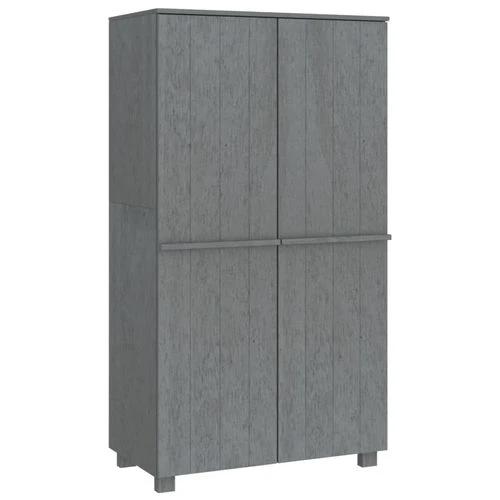 vidaXL Solid Pine Wood Wardrobe 89x50x180 cm Honey Brown with Hanging Rod for Organized Clothing Storage by vidaXL