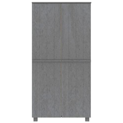 vidaXL Solid Pine Wood Wardrobe 89x50x180 cm Honey Brown with Hanging Rod for Organized Clothing Storage by vidaXL