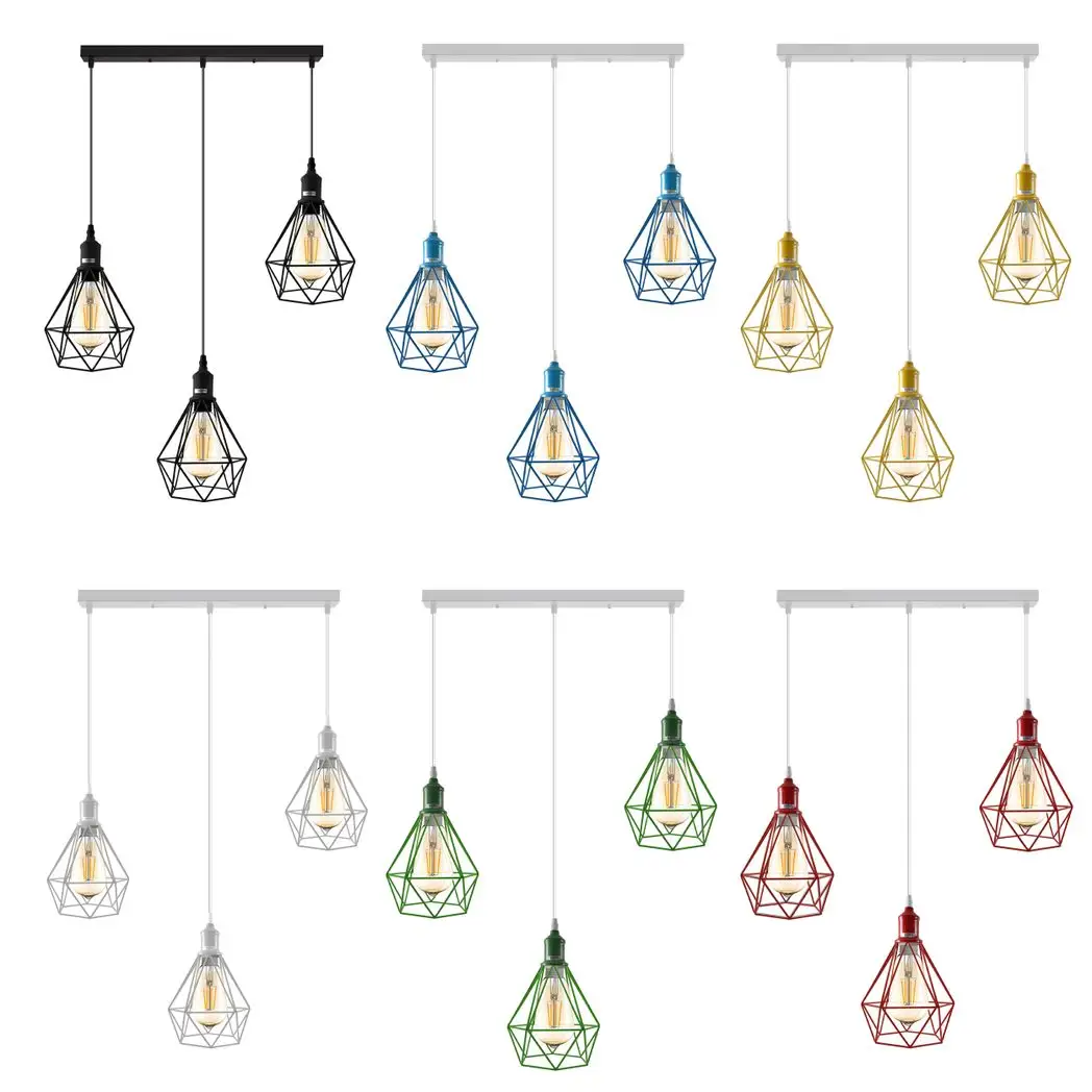 Un-branded Pendant Industrial Ceiling Light Fitting, Metal Open Style Vintage Lamp Shade - Pendant Lights