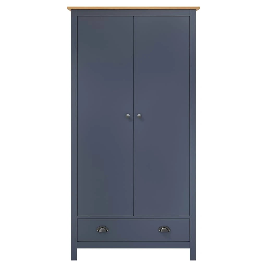 vidaXL vidaXL 2-Door Wardrobe Hill 89x50x170 cm Solid Pine Wood - Wardrobe