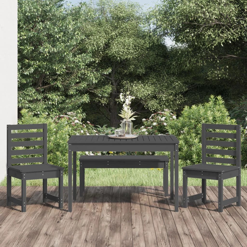 vidaXL VidaXL Garden Dining Set 4 Piece Solid Pine Outdoor - Garden Set