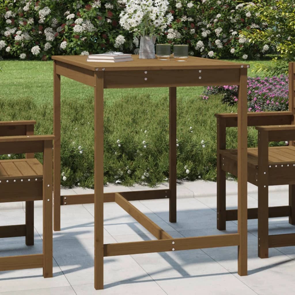vidaXL Garden Table 82.5x82.5x110 cm Solid Wood Pine by vidaXL