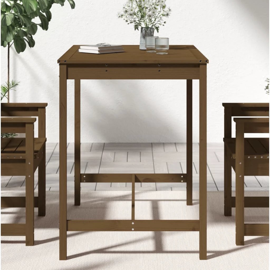vidaXL Garden Table 82.5x82.5x110 cm Solid Wood Pine by vidaXL