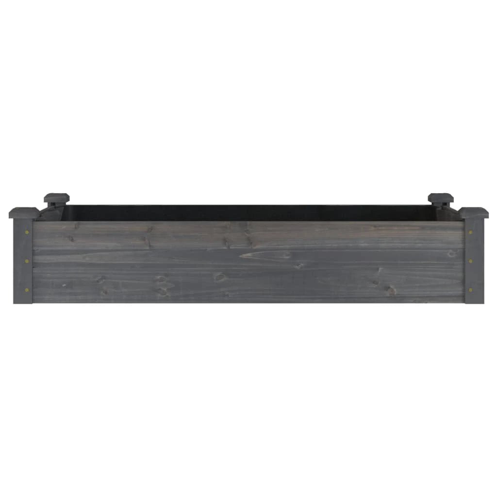 vidaXL vidaXL Garden Raised Bed with Liner 120x45x25 cm Solid Wood Fir - Raised Beds