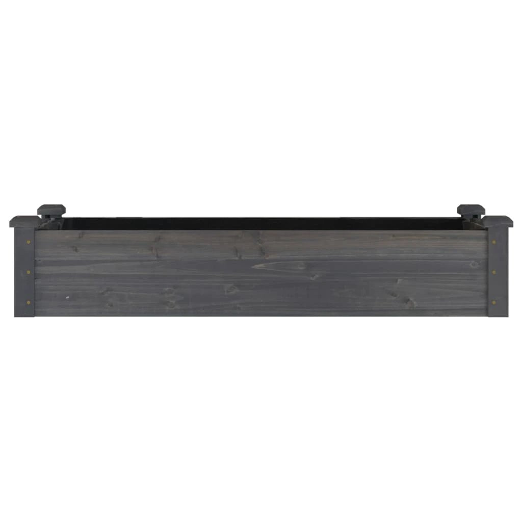 vidaXL Garden Raised Bed with Liner 120x45x25 cm Solid Wood Fir by vidaXL