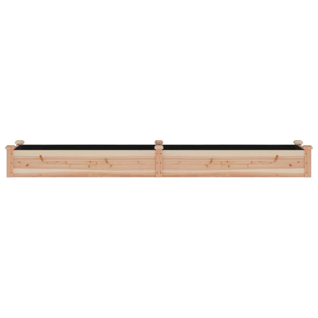 vidaXL Garden Raised Bed with Liner 120x45x25 cm Solid Wood Fir by vidaXL