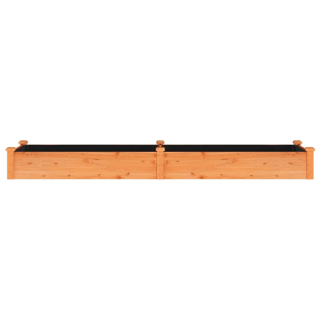 vidaXL vidaXL Garden Raised Bed with Liner 120x45x25 cm Solid Wood Fir - Raised Beds