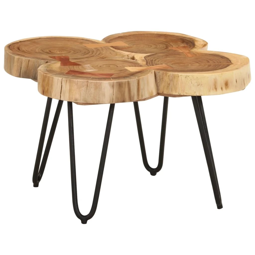 vidaXL VidaXL Coffee Table 36 cm Six Trunks Acacia Living Room - Coffee Table