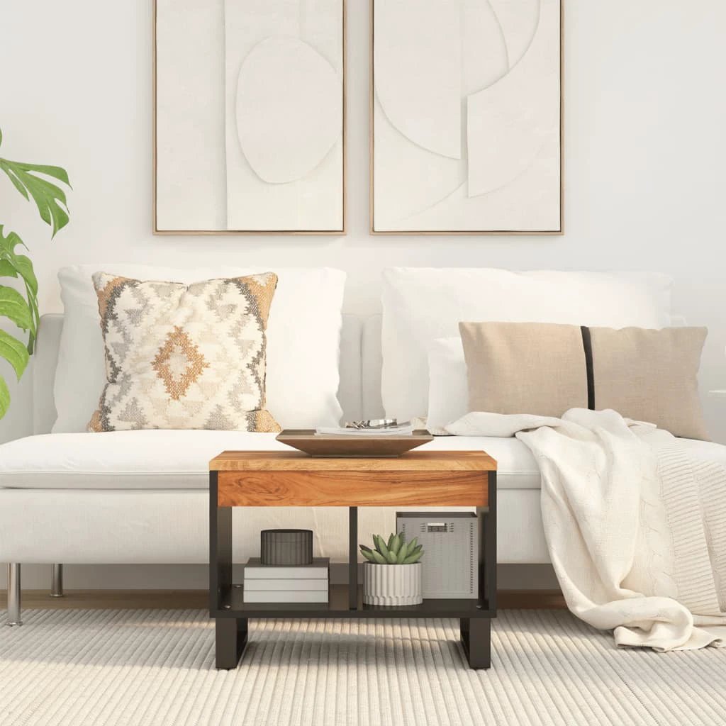 vidaXL Coffee Table 55x50x40 cm Solid Mango Wood For Living Room Decor And Enduring Style by vidaXL