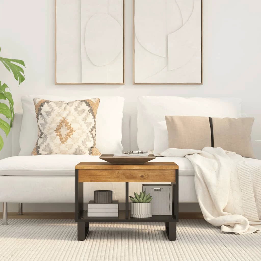 vidaXL Coffee Table 55x50x40 cm Solid Mango Wood For Living Room Decor And Enduring Style by vidaXL