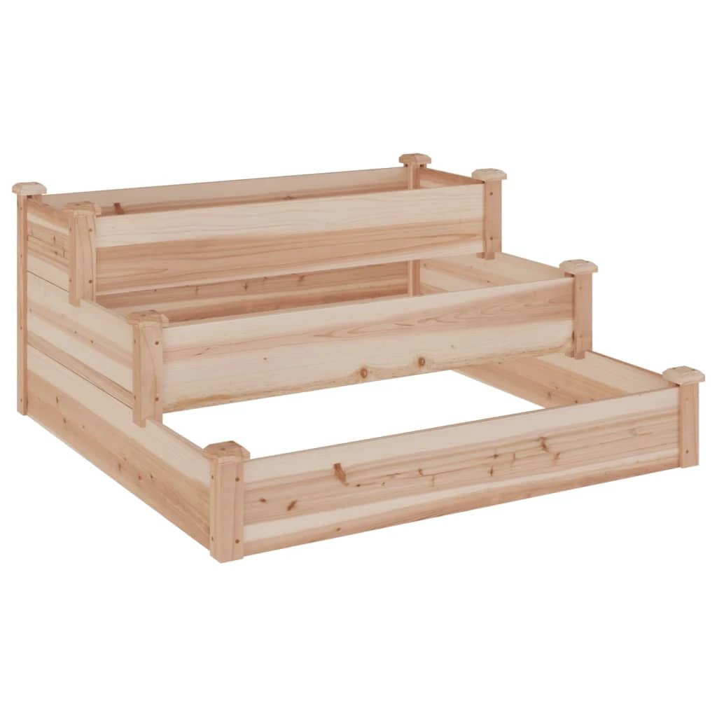 vidaXL Garden Raised Bed 120x120x56 cm Solid Wood Fir by vidaXL