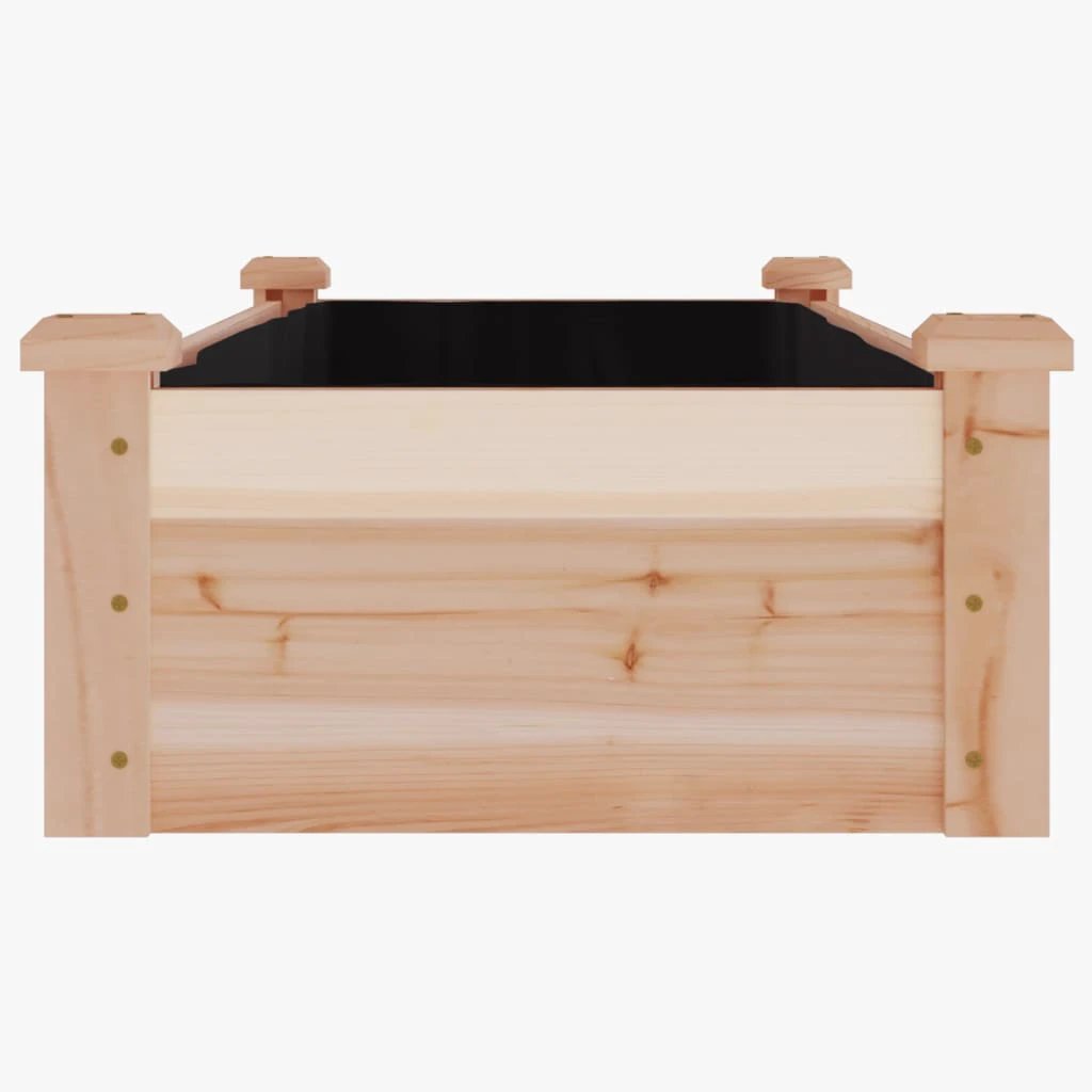 vidaXL vidaXL Garden Raised Bed with Liner 120x45x25 cm Solid Wood Fir - Raised Beds