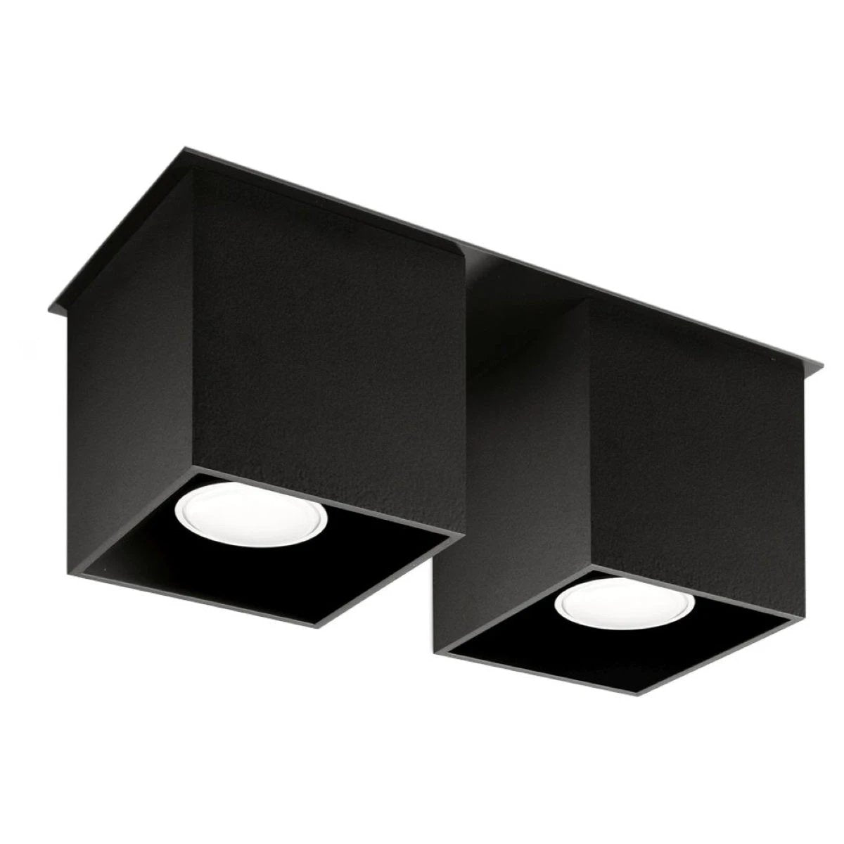 Sollux Lighting Quad Ceiling Lamp 26x11x12cm Black GU10 Indoor - Ceiling Lights