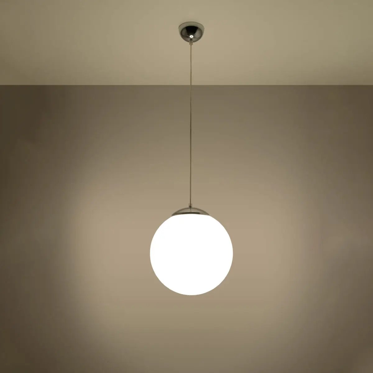 Sollux Lighting Pendant lamp steel, glass Ugo minimalistic Design E27 - Pendant Lights
