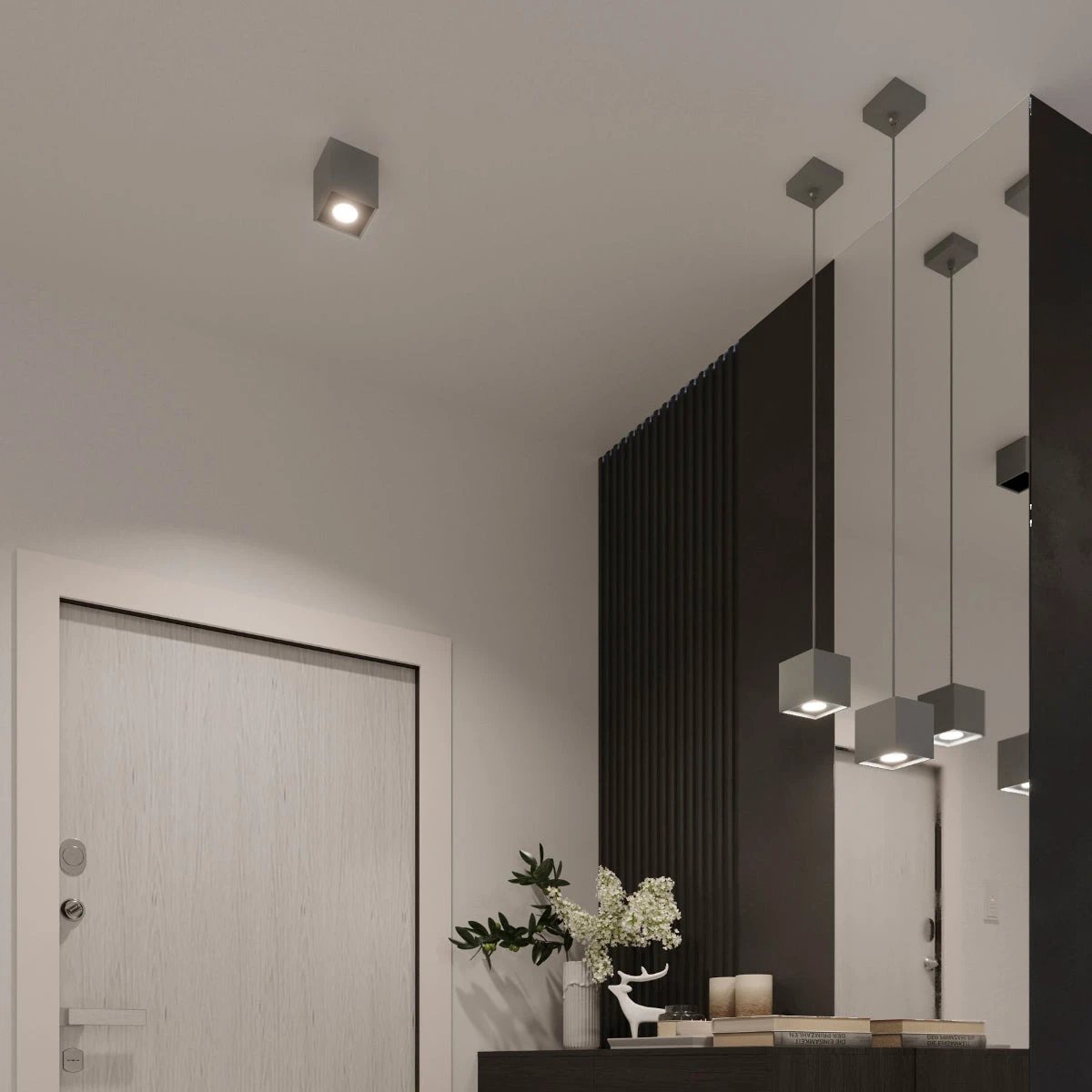 Sollux Lighting Aluminium Quad Ceiling Lamp 26x11x12cm GU10 Home - Ceiling Lights