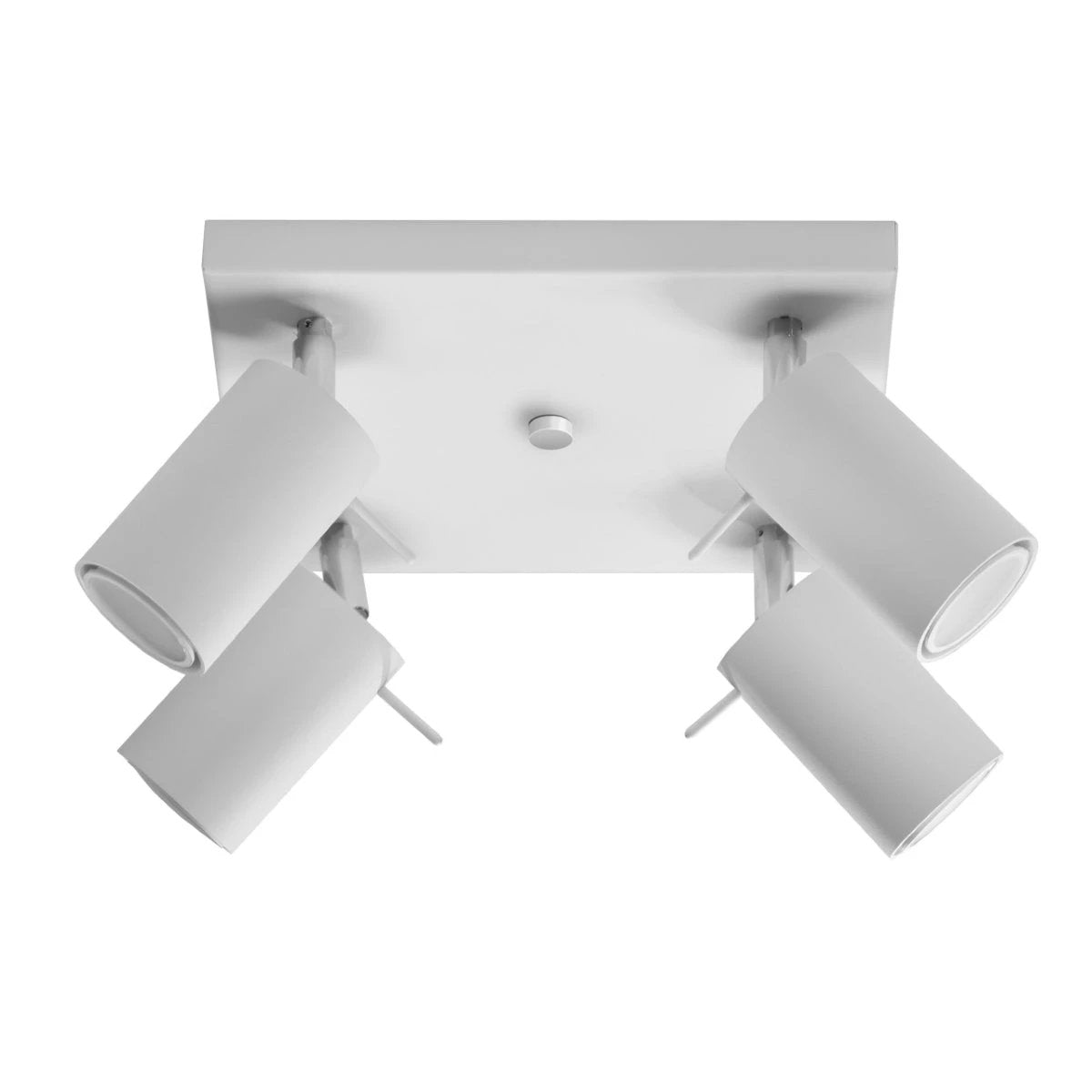 Modern Steel Ceiling Light 25x25x16cm Four GU10 Adjustable Spotlights For Living Room Ambience by Sollux Lighting